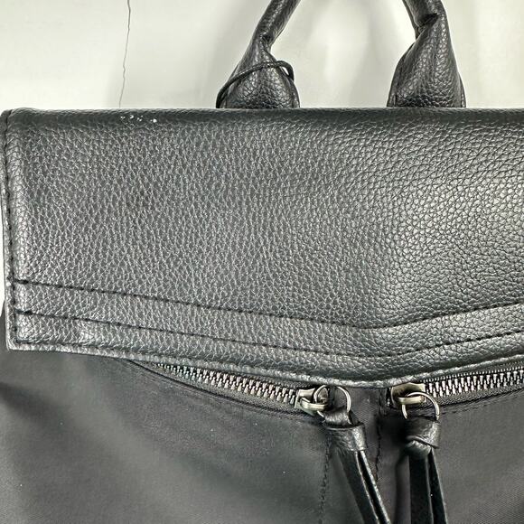 Botkier‎ Black Trigger Mini Backpack NWT Nylon Zippers Pockets - Picture 3 of 10